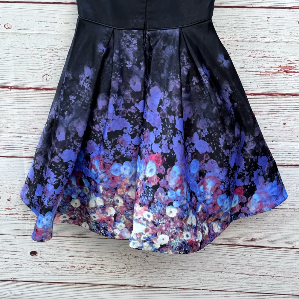 Betsy & Adam Printed Strapless Fit & Flare Dress Sz 2 - Picture 12 of 16